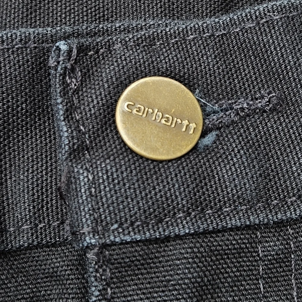 Carhartt Pants Dungaree Fit Cargo Work Pants Black B11 BLK Men's Size 38x32